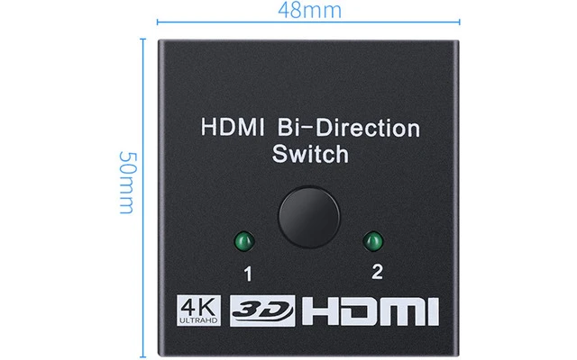 Splitter HDMI - 2 Entradas >> 1 Salida - Con interruptor - 4Kx2K